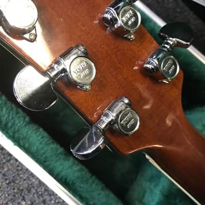 Yamaha CJ-838S vintage jumbo acoustic guitar made in Taiwan 1979-1981 in excellent condition with road runner hard case image 18