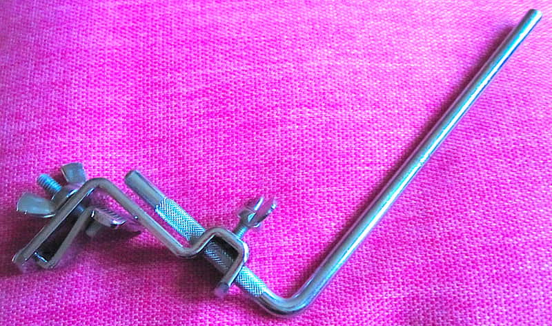 Ludwig Cowbell Bass Drum Hoop Bracket Clamp Mount - Vintage image 1
