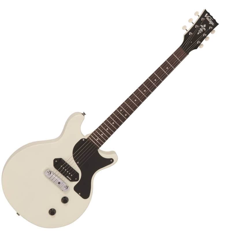 Vintage Vintage V130 ReIssued Electric Guitar ~ Vintage White ...