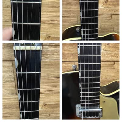Gretsch 6124 Single Anniversary Hollow Body Guitar 1961 - Shaded Golden Sunburst w/non orig hard case image 10