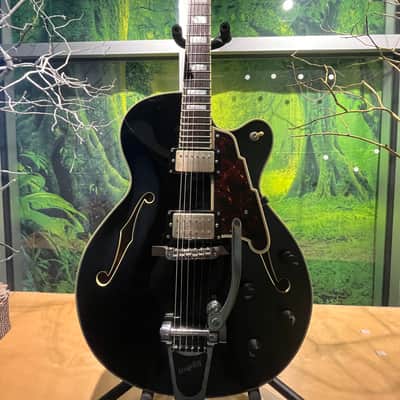 D'Angelico Excel EX-175 Hollow Body Single Cutaway with Bigsby Vibrato 2010s - Black image 1