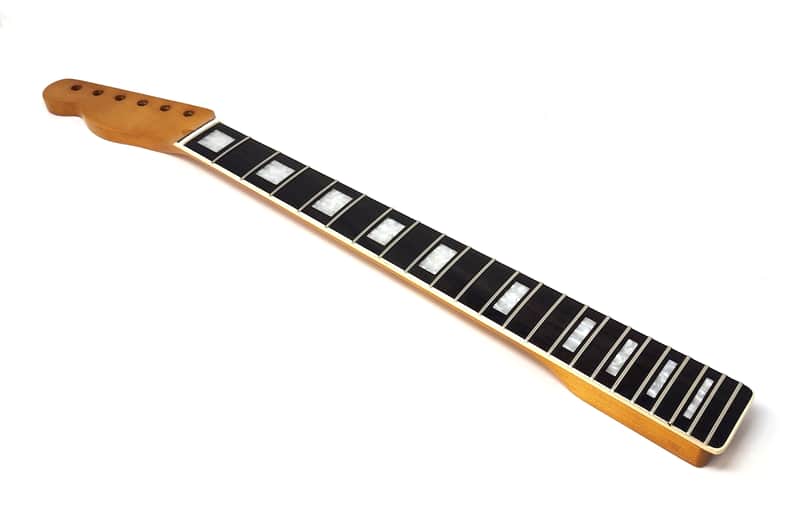 Brio Left Handed Binded Maple Rosewood Fingerboard T-Style Neck w Block Inlays - Poly image 1
