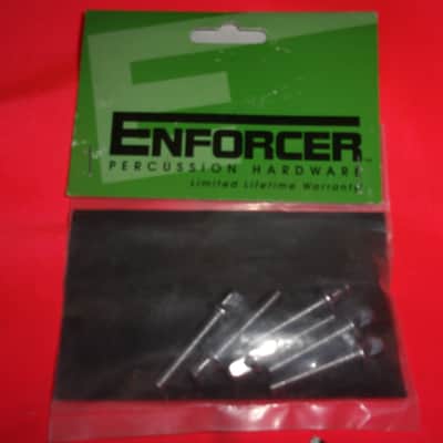 ADAM Lot of 6 Tom / Snare Drum 1 1/2" Chrome Tension Rods #TSG for your drum set NOS image 2