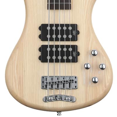 Warwick RockBass Corvette $$ 5-string Electric Bass Guitar - Natural Transparent Satin image 1