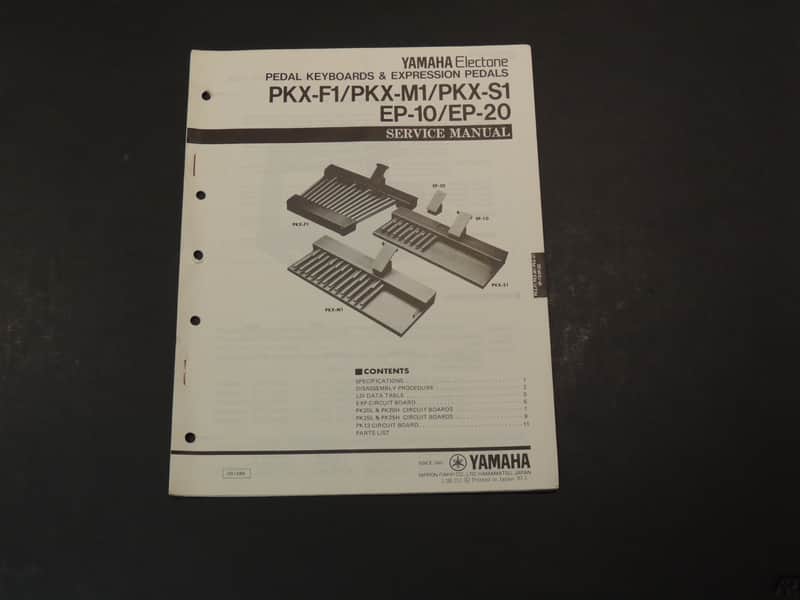Yamaha PKX-F1 / PKX-M1 / PKX-S1 / EP-10 / EP-20 Service Manual