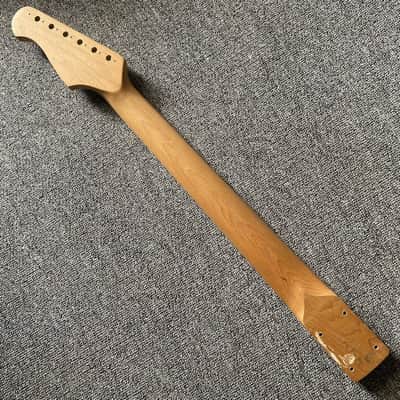 Cream Maple Wood Harley Benton Guitar Strat Style Neck, Rosewood 21 Frets Fingerboard image 2