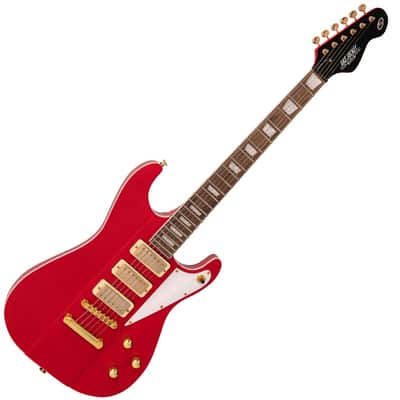 Vintage Electric Guitar JDV34 Joe Doe 'Gas Jockey' Gas Pump Red with Case - image 2