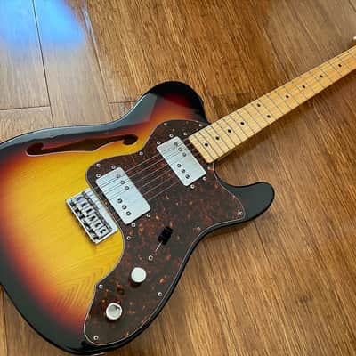 Fender Japan Telecaster Thinline 1972 Reissue Three Tone Sunburst 1999 CIJ P-Serial image 17