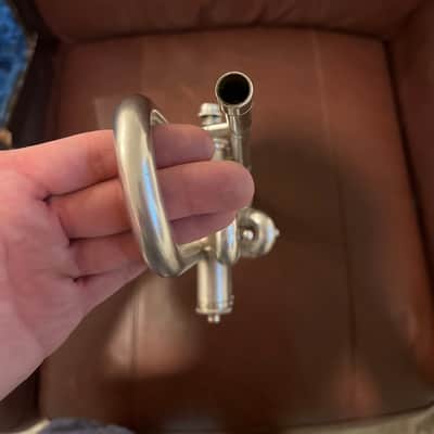 Reynolds Regent (Ohio Band Instruments) (1940s) Bb Trumpet SN 13498 (silver) (rare) image 17