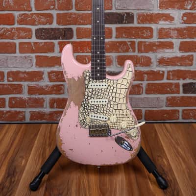 Fender Custom Shop LR25 ‘62/‘63 Stratocaster Super Heavy Relic Shell Pink Boos Leather Custom Pickguard 2025 image 4