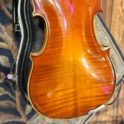 4/4 Violin A. R. Seidel Mittenwald Obb. Handmade Copy of Antonius Stradivarius- Made in 7/83 East Germany - Model V131G Registration No.H4441 image 8