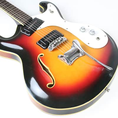RARE 1966-1967 Vintage Mosrite Combo Sunburst Rosewood Fingerboard USA 1960s Original Bakersfield Era Semie Moseley period image 13
