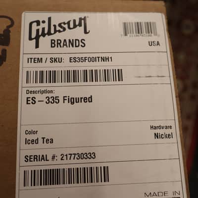 Gibson ES-335 Figured Iced Tea #333 image 12