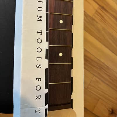 Allparts TRO-V Unfinished Lic. Fender Rosewood Telecaster Neck V Profile 21 Frets 7.25" Radius #1 image 4