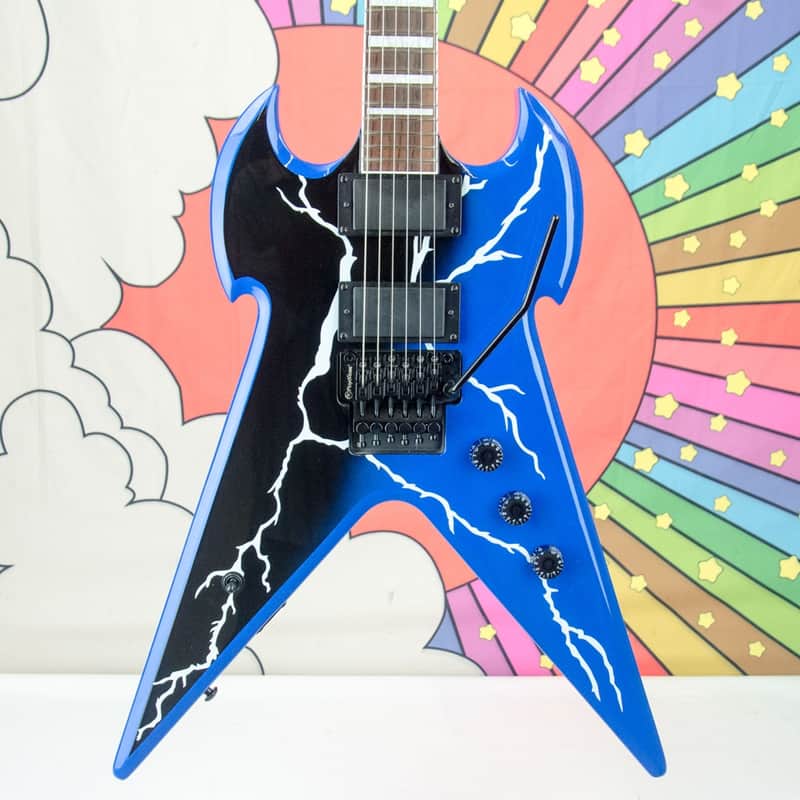 Used Firefly FFZVX Pro Zakk Wylde Warhammer Style Electric Guitar, Thunder Bolt Finish image 1