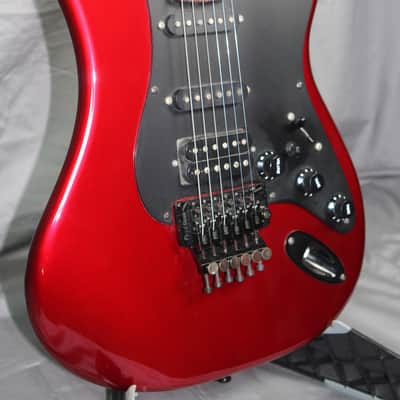 1986 Red Kramer American Pacer Deluxe Guitar Floyd Rose w/OHSC Matching Headstok image 4