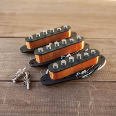 Strat Pickup Set for Strat Guitar HandWound Scooped-Mids II Defter image 1