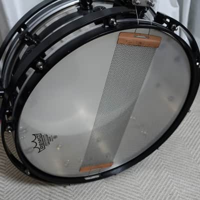 Kitano Takumi model 3mm thick Titanium w/ Titanium hoops snare drum 14x5.25 image 7