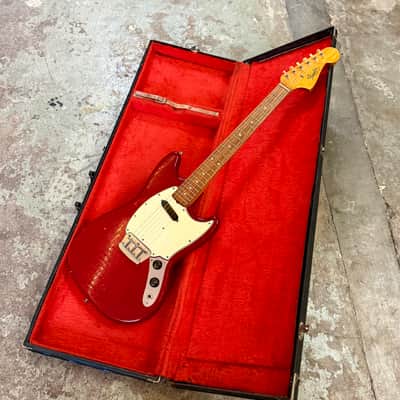 Fender MusicMaster II 1965 - Dakota Red pre CBS L serial original vintage USA image 5