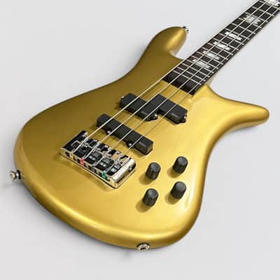 Spector Euro Classic 4 String Electric Bass Guitar - Metallic Gold Gloss image 10