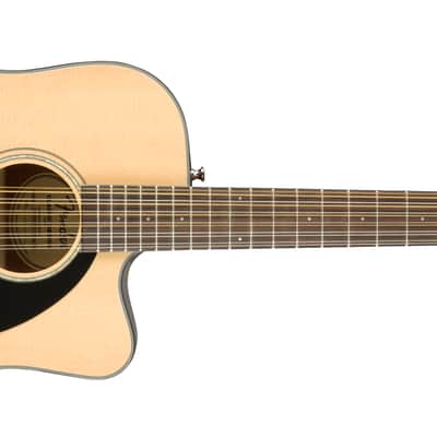 Fender CD-60SCE Dreadnought 12-string Walnut FB Natural image 1