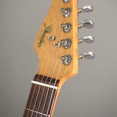 LEFTY! Vintage Fender ‘62 Reissue ST-62L Heavy Relic Custom Blonde Nitro Over Sunburst Strat 1989 7.3 Lb HSC image 3