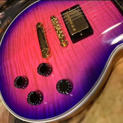 Rare Gibson Les Paul Custom Axcess Neon Burst 2024 - Bengal Burst image 7
