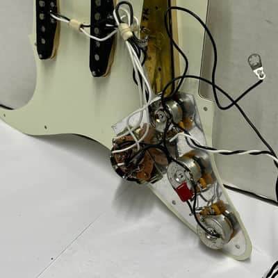 Fender Stratocaster Pre-wired Pickguard American Standard Strat Single-Coil Pickups 016730 NECK & MIDDLE and GFS BRIDGE PU for Electric Guitar Fully Loaded Set USA CTS Knobs Switch Wiring Custom 51993 image 4
