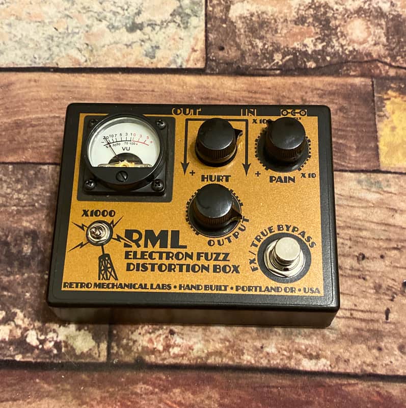 Retro Mechanical Labs Electron Fuzz Distortion Box - Bronze image 1