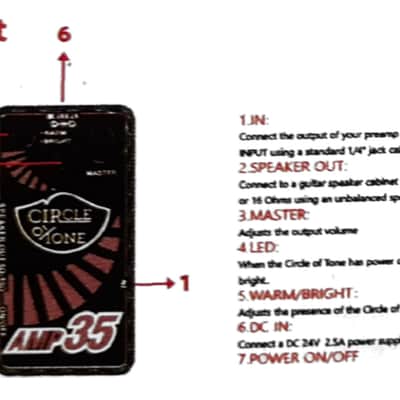 Circle of Tone AMP 35 Guitar Effect Pedal Digital Modern Micro Power Amplifier image 11