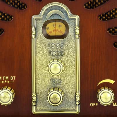 Classic Vintage Retro Wooden AM/FM Radio with Bluetooth – Handmade Wood Cabinet & Dual 5W Speakers image 4