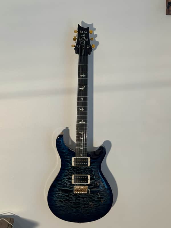 PRS Custom 24 Wood Library - Quilted 10 Top - Cobalt Blue - Flamed Maple Neck 2021 - Cobalt Blue image 1
