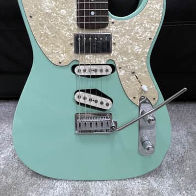 Robin Ranger Guitar seafoam green with gig bag USA Texas made SSH image 2
