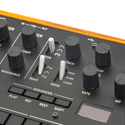 Korg Monologue Analog Synthesizer Keyboard Black with Power Supply image 2