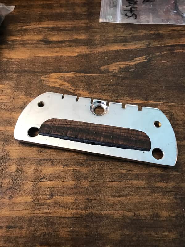 Danelectro U2 1959 Bridge Original Part Rosewood Saddle image 1
