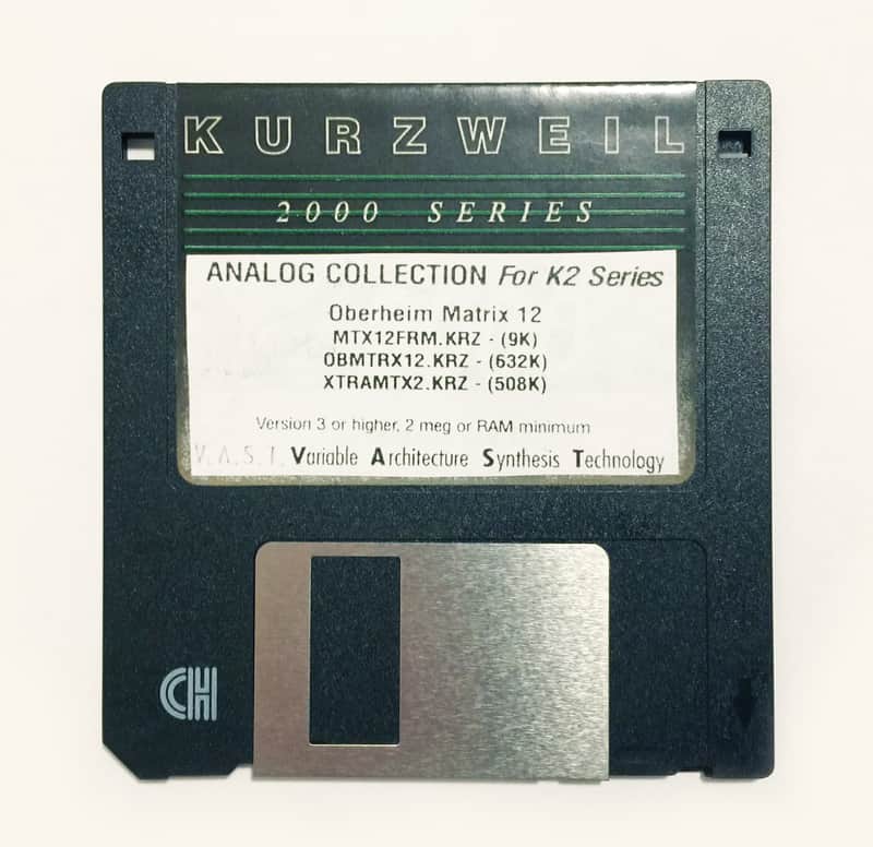 KURZWEIL K2000-2600 "Analog Synthesizer Collection" Voice Data FD Floppy Disk Works Great ! image 1