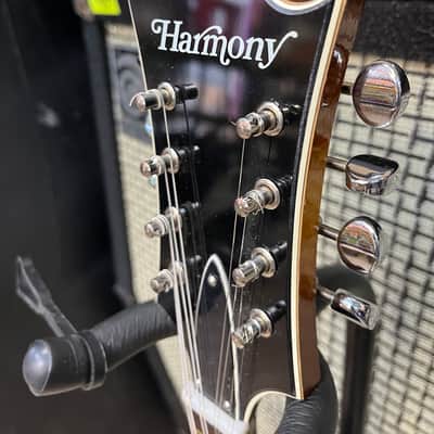 Harmony H-35 “Batwing” Electric Acoustic Mandolin 1972 - Sunburst image 6