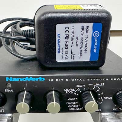 Alesis Nanoverb 18-Bit Digital Effects Processor with adapter image 2