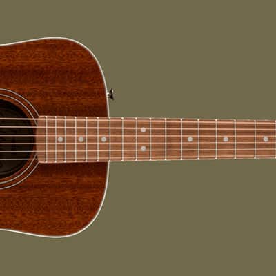 Fender California Mini Redondo Acoustic Guitar In Natural Sapele - Incl Gig bag, image 2