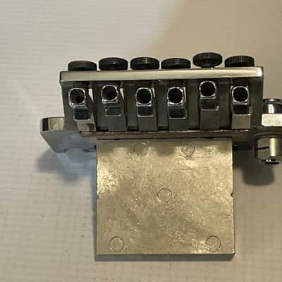 1980's Kramer Model Guitars Chrome Floyd Rose II Licensed Tremolo Guitar Bridge image 6