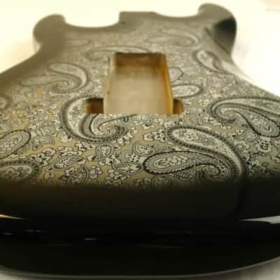 Black Alder Wood Custom Finish Guitar Strat Style Body image 4