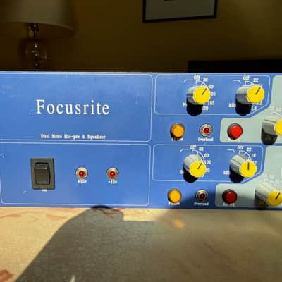 Focusrite ISA 215 Dual Mono Mic Pre and Equalizer 1990s - Blue image 4