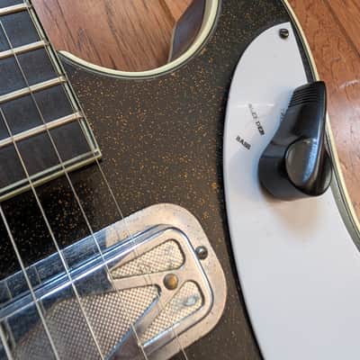 Silvertone Jupiter 1423 1962 - Black Sparkle image 4