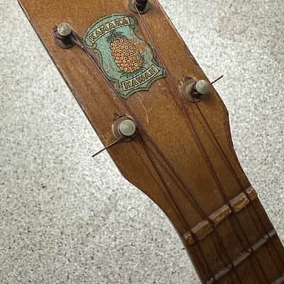 Kamaka Style 3 Pineapple Ukulele 1930s - Natural Mahogany image 4