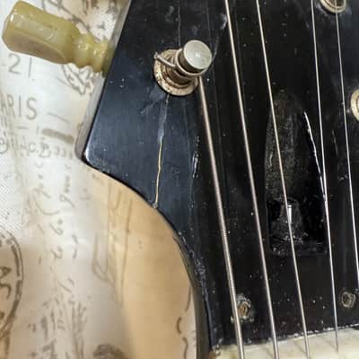 1992 Replica ‘67 Flying V Factory Frost Blue Lacquer Factory Reclaimed 1960’s Wood, 1967 Factory Parts, Wiring, Pat No Pickups Melody Maker Fingerboard Etc image 3