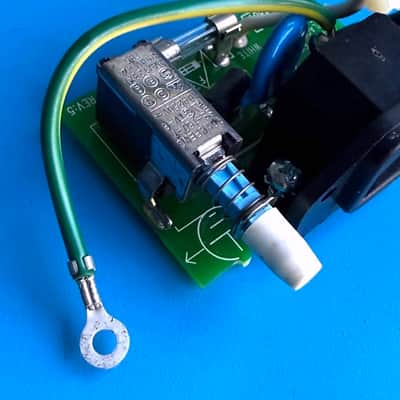 Line 6 Flextone II Guitar Amplifier Part: ON/OFF Switch Power Input Socket PCB image 2