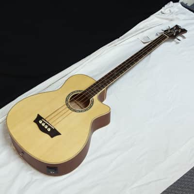 DEAN Exotica Supreme acoustic electric 4-string Cutaway BASS guitar NEW w/ Case image 3