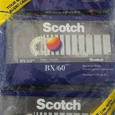 Brand New Sealed Scotch BX 60 Cassette Tapes 60min Low Noise Normal Bias image 2