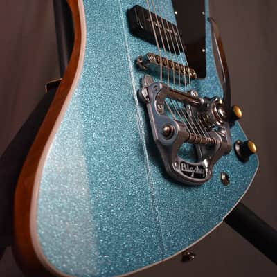 2023 Kauer Banshee Baritone Sky Blue Flake w/ Bigsby image 15