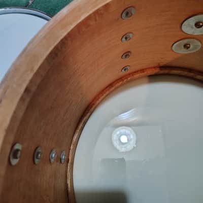 Ludwig No. 944 Classic 9x13" Rack Tom (3-Ply) with Pointed Blue/Olive Badge 1973 - 1976 - Maple Cortex image 9